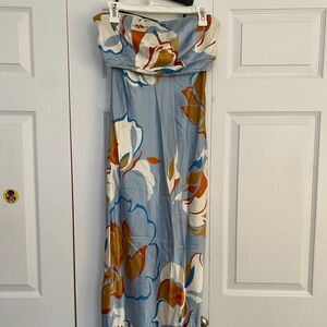 REFORMATION 100% Silk Long Dress